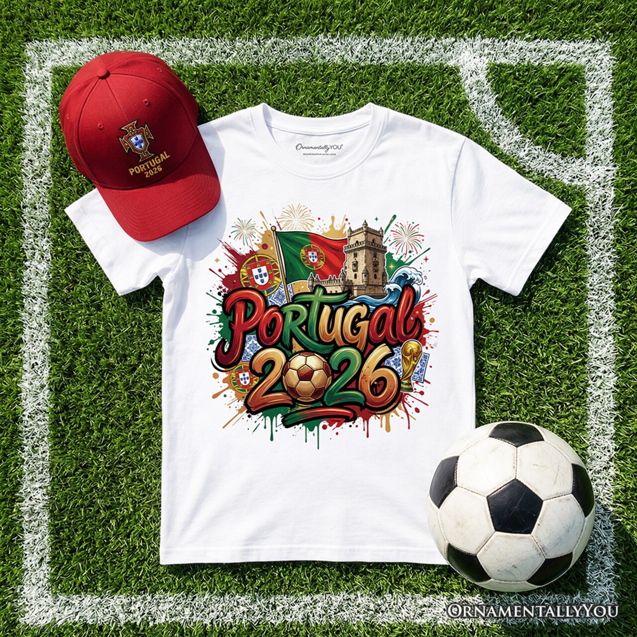 Portugal 2026 FIFA World Cup Soccer T-Shirt, Fans Football Tee